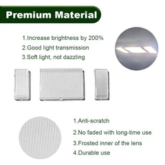 JEUNODIY lens beside ruler showing accurate fit and dimensions