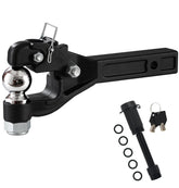 JEXTRA front view of pintle hitch showing secure fit and durability