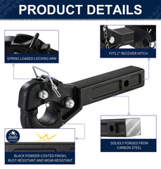 JEXTRA installed on truck 2-inch receiver demonstrating proper vehicle fit