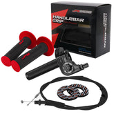 JFG RACING front assembly showing anodized finish and clean profile for easy upgrades