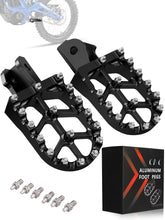 JFG RACING front view foot peg showing shape and mounting, improved control