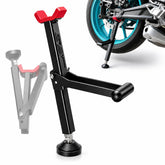 JFG RACING front view of portable stand showing stable support and quick setup benefit