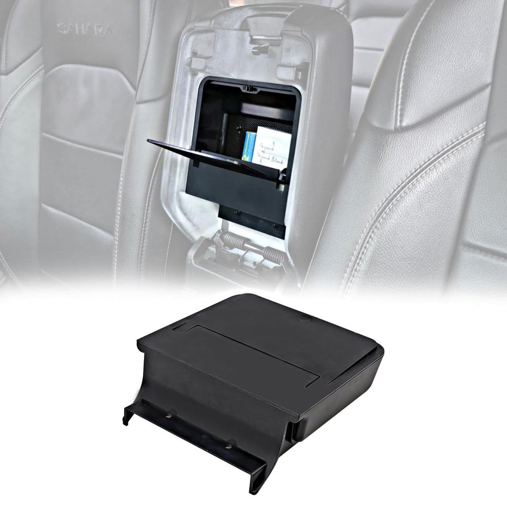 JHD-TOGO front view of black hidden console showing sleek fit