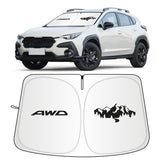 JHGFVC front view showing exact Crosstrek windshield fit and full coverage benefit