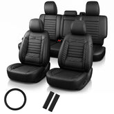 JIAMAOXIN front seats full view showing snug fit and clean upgrade