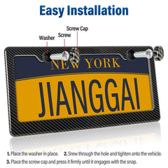 JIANGGAI mounting hardware laid out with screws and caps for easy installation benefit