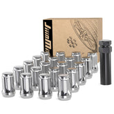 JiiinMiiin front packaging showing 20 lug nuts and socket key, clear organization