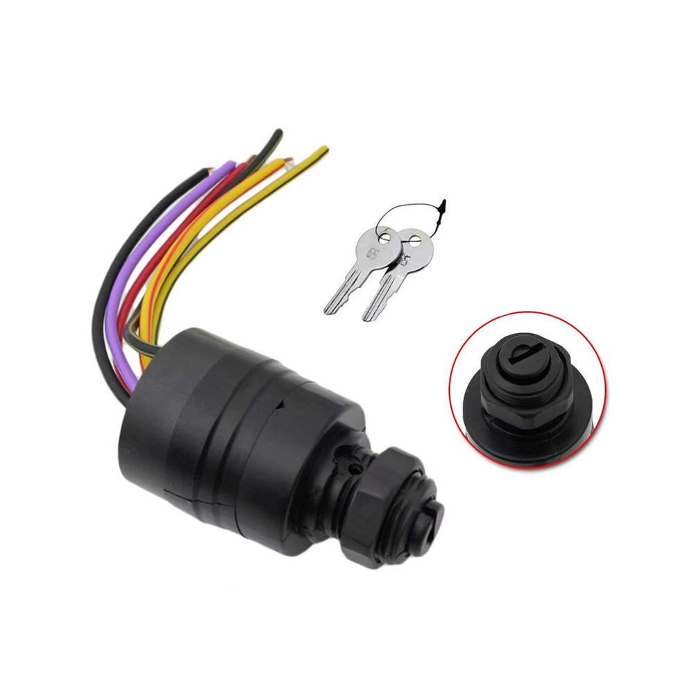 jinyi front view of ignition switch showing mounting and keyhole, quick replacement benefit