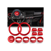JIYOUNGSEN front console red accents adding cohesive style and protection