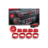 JIYOUNGSEN front view showing red aluminum covers enhancing console