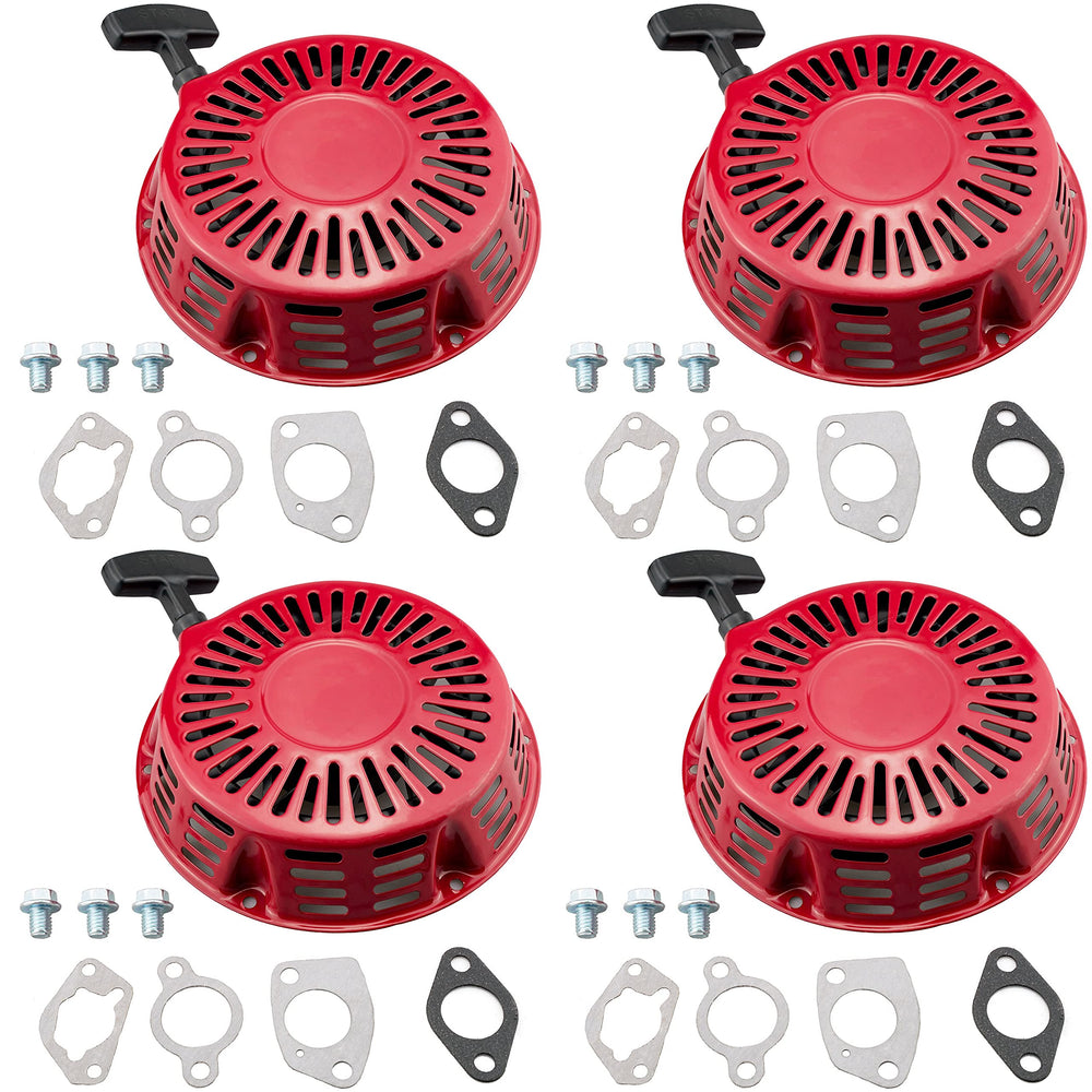 JJing four-pack recoil starter assemblies shown together for easy replacement