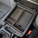JKCOVER front view of console organizer showing clean fit and improved storage