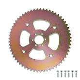 JMCHstore 60T sprocket front view showing robust design and easy upgrade benefit