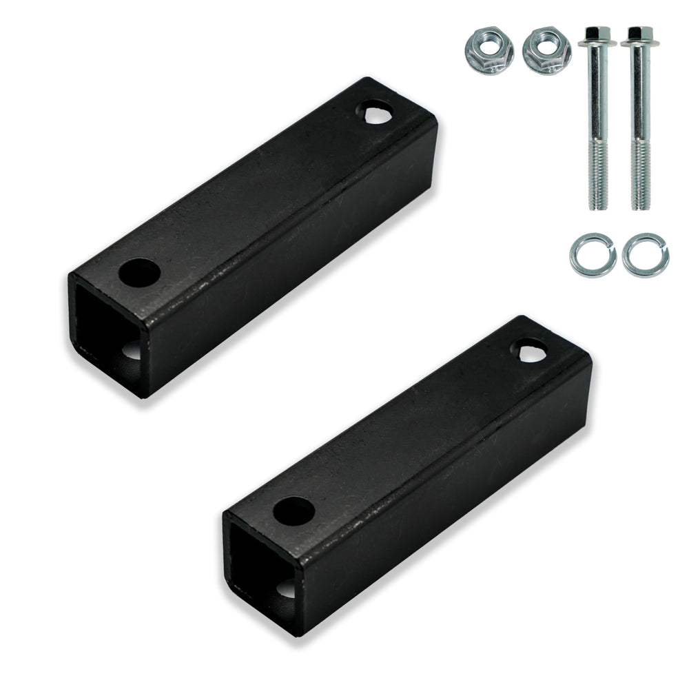 JMCHstore riser front packaging showing kit contents and benefit of clear torque converter fit
