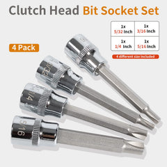 johntruck close-up of clutch bit tips with precise machining, improves grip and prevents slipping