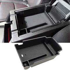 JOJOMARK front view of console tray showing organized storage and neat fit