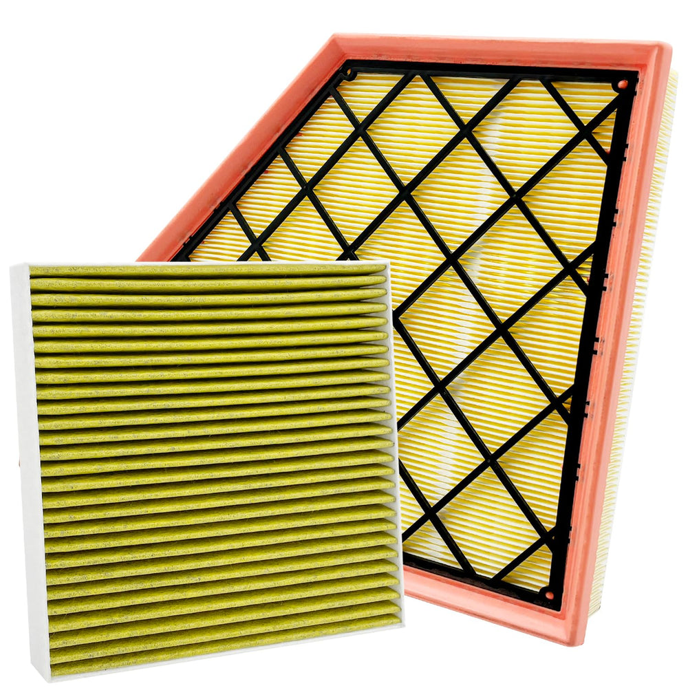 JOJOMARK front packaging showing both cabin and engine filters and clear fitment info