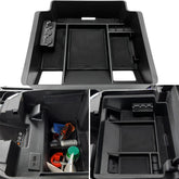 JOJOMARK front view of center console organizer showing neat compartments