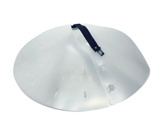 Jokari shield beside ruler showing compact size for easy storage