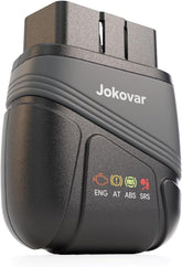 Jokovar front view plugged into vehicle connector showing quick installation benefit