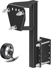Joroamp front view of spare tire mount showing secure fit and easy access