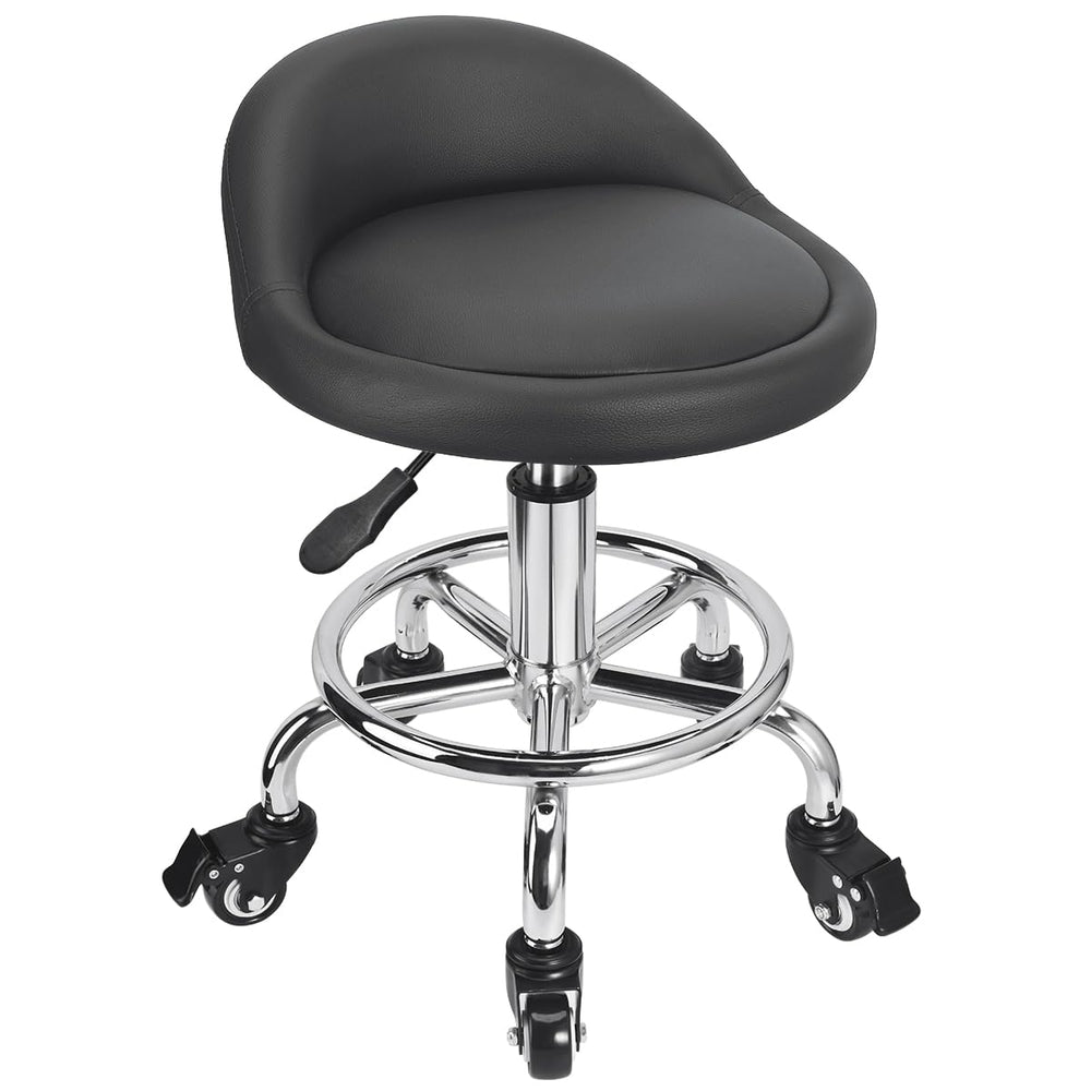 JOSTZHXIN Style 4 front view showing compact low rolling stool and mobility benefits