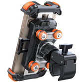 JOYROOM front view showing orange mount and secure fit benefit