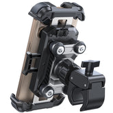 JOYROOM front view clamped on handlebar showing secure fit and stability