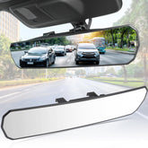 JOYTUTUS front-facing 15 inch mirror showing wider view and safer driving