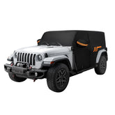 JOYTUTUS front full view showing complete Wrangler protection and weather resistance
