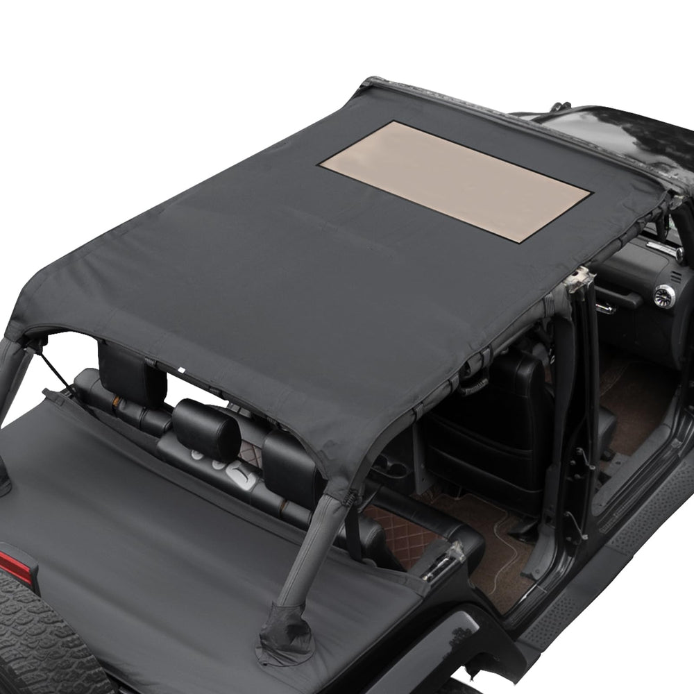 JOYTUTUS front overview top on Wrangler JK showing coverage and fit benefits