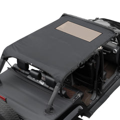 JOYTUTUS front overview top on Wrangler JK showing coverage and fit benefits