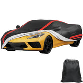 JOYTUTUS front view showing cover fitted to C8 Corvette, protects exterior finish