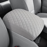 JOYTUTUS front view of gray center console cover shows sleek protection and improved look