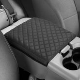 JOYTUTUS front view on jump-seat console showing neat fit and protection