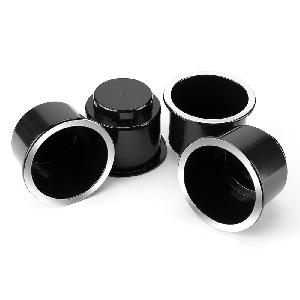 JoyTutus front view cup holder insert showing neat chrome look and secure fit