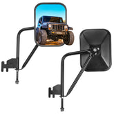 JOYTUTUS front view installed on Wrangler showing clear rear visibility