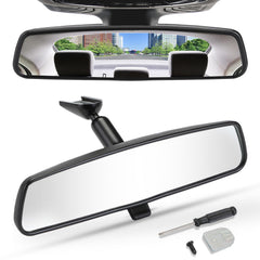 JOYTUTUS front view mirror showing wide 10.6-inch field of view and clearer sightlines