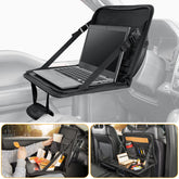 JOYTUTUS front view on steering wheel showing stable work surface and portability