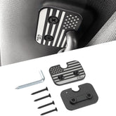 JOYTUTUS front view of aluminum visor clip showing precise fit and durability