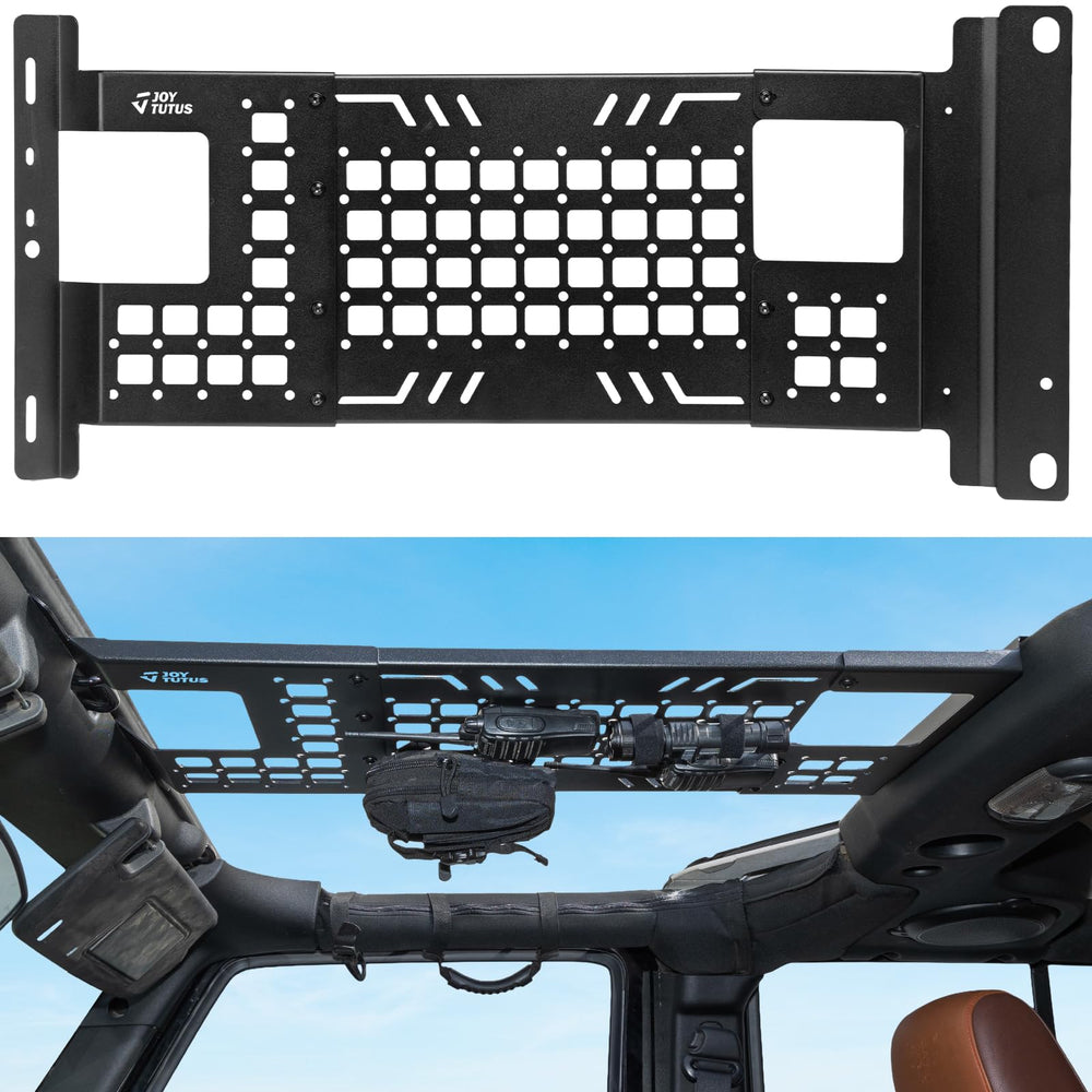 JOYTUTUS front-installed overhead panel showing added storage capacity