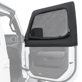 JOYTUTUS Wrangler front window installed showing sun blocking benefit
