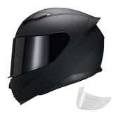 JQF Gear WS-607 front view showing full-face protection and clear visor benefit