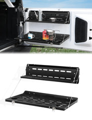 JROAD front view of tailgate table showing sturdy work surface benefit