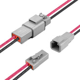 JRready DTP front view showing connector pair and secure fit benefit