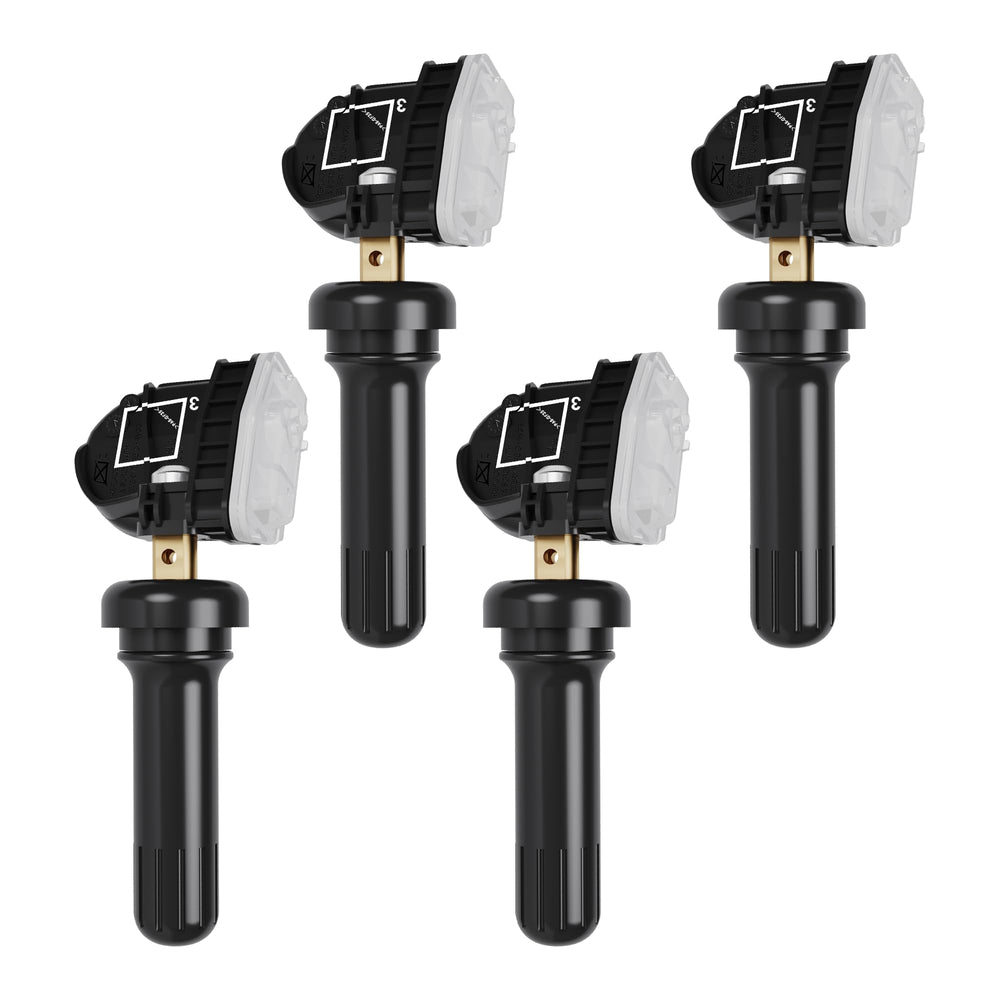 Jsueng TPMS sensor front view showing compact OE-compatible design for reliable pressure readings