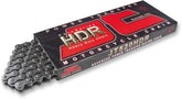 JT chain front view showing black finish and full 132-link length for reliable strength