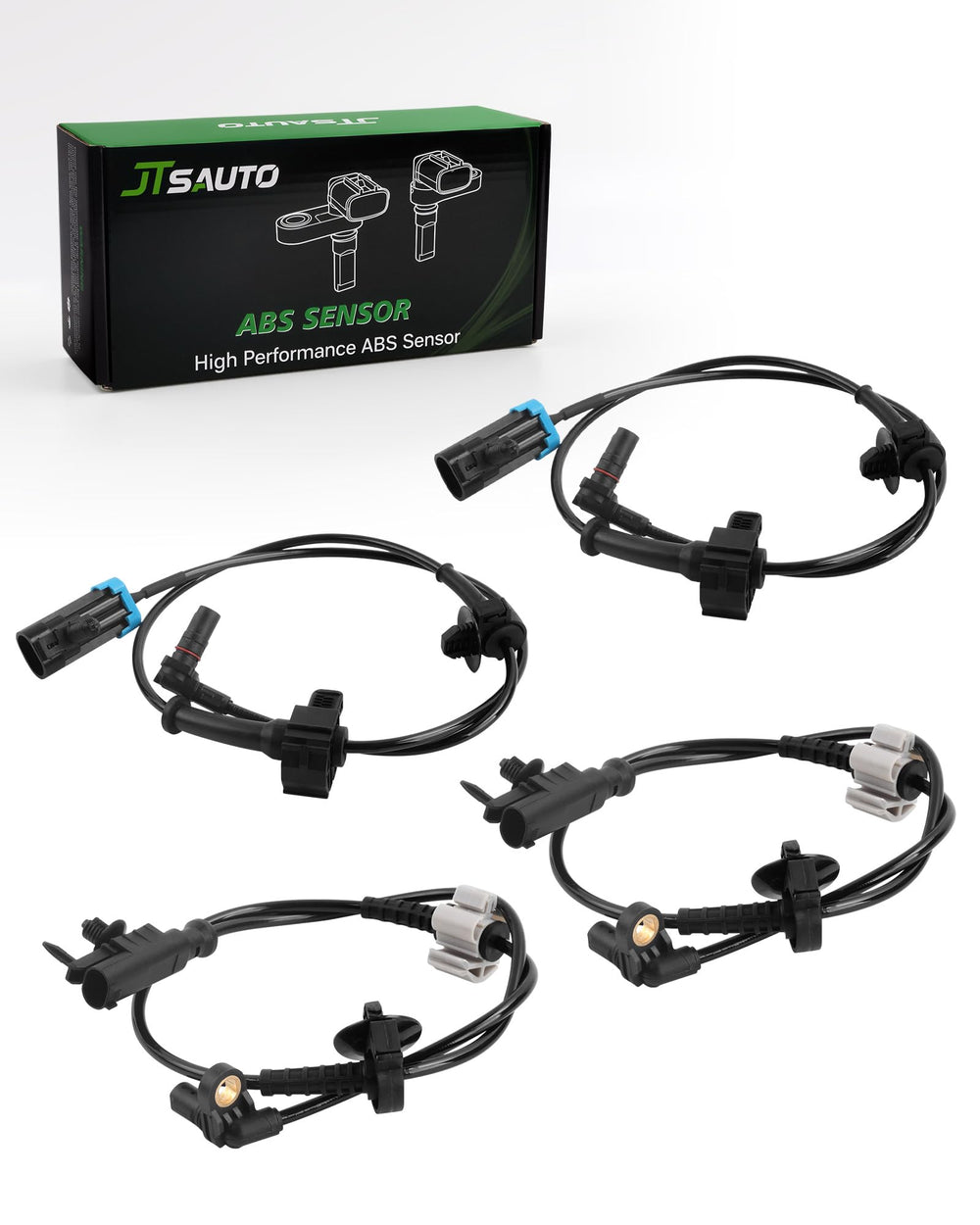 JTSAUTO kit front packaging showing all four sensors and benefits