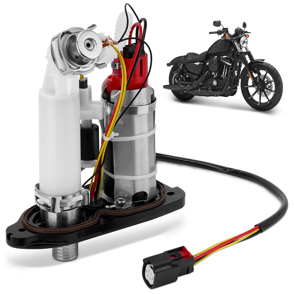 JURPLIX front view of fuel pump showing exact OEM fit and quick replacement benefit