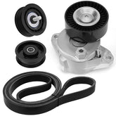 JURPLIX tensioner and idler kit front packaging showing full contents and fitment benefit